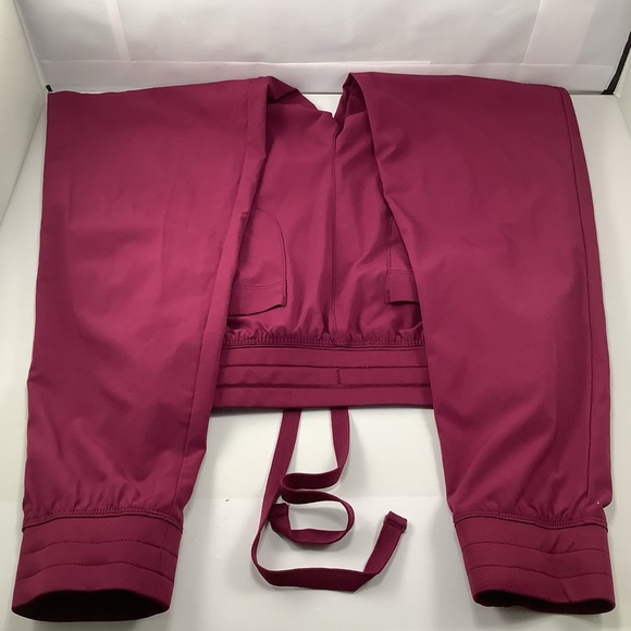 Scrub Joy Women Maroon Scrub Pants SM - Picture 5 of 8